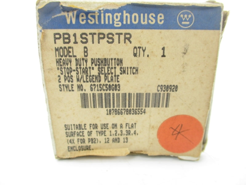 WESTINGHOUSE 6715C50G03 PB1STPSTR NSMP