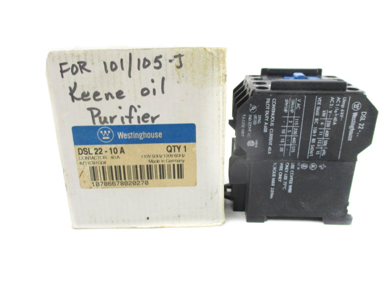WESTINGHOUSE DSL22-10A 110/120V 40A NSMP