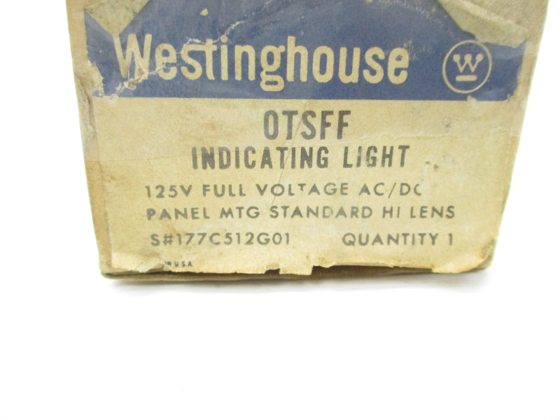WESTINGHOUSE 177C512G01 OTSFF 125VAC/DC (NO BULB) NSMP