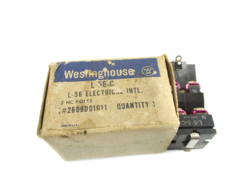 WESTINGHOUSE 2609D01G11 L-56-C 600V NSMP