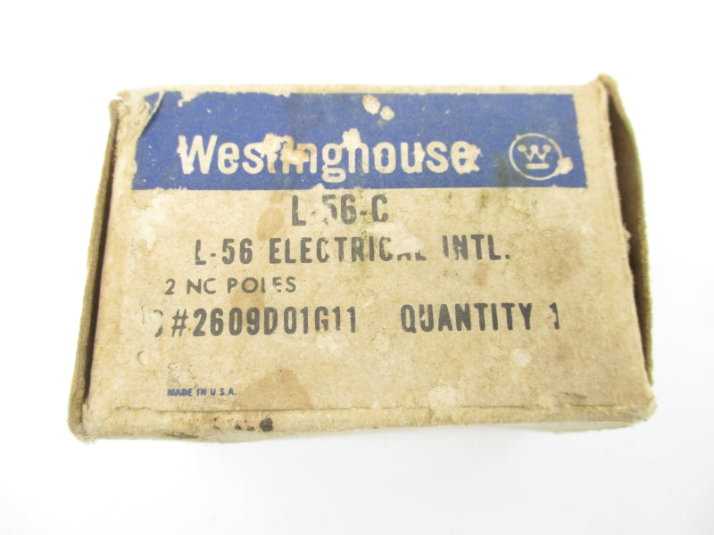 WESTINGHOUSE 2609D01G11 L-56-C 600V NSMP