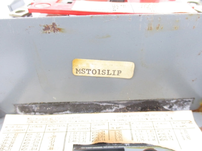 WESTINGHOUSE MST01SLIP 115-230VAC/DC UNMP