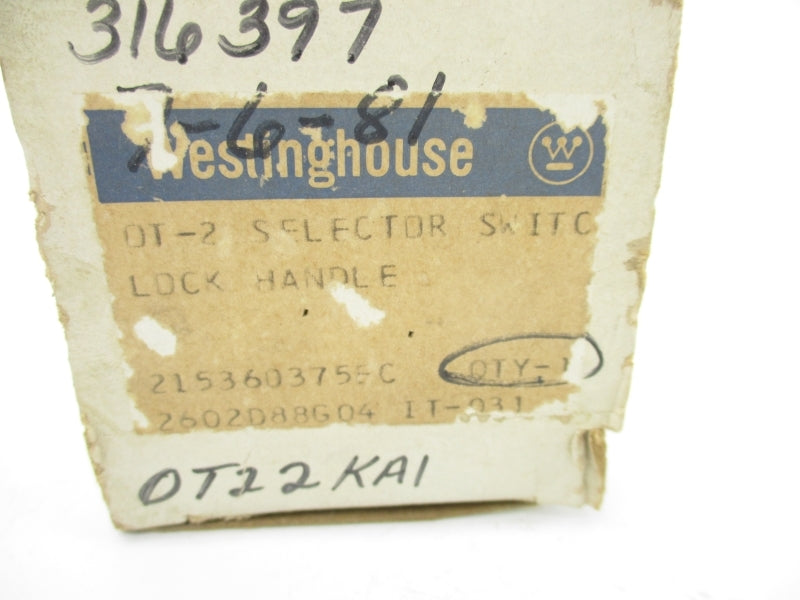 WESTINGHOUSE 2602D88G04 OT-2 NSMP