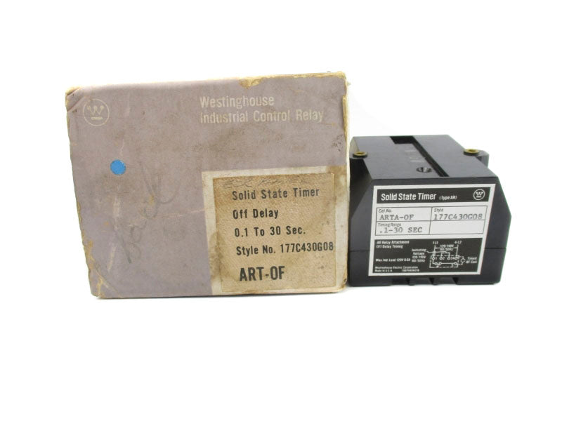 WESTINGHOUSE 177C430G08 ART-OF 120V 0.6A .1-30S NSMP