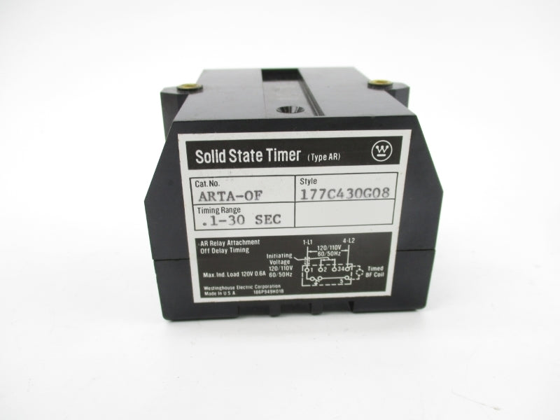 WESTINGHOUSE 177C430G08 ART-OF 120V 0.6A .1-30S NSMP