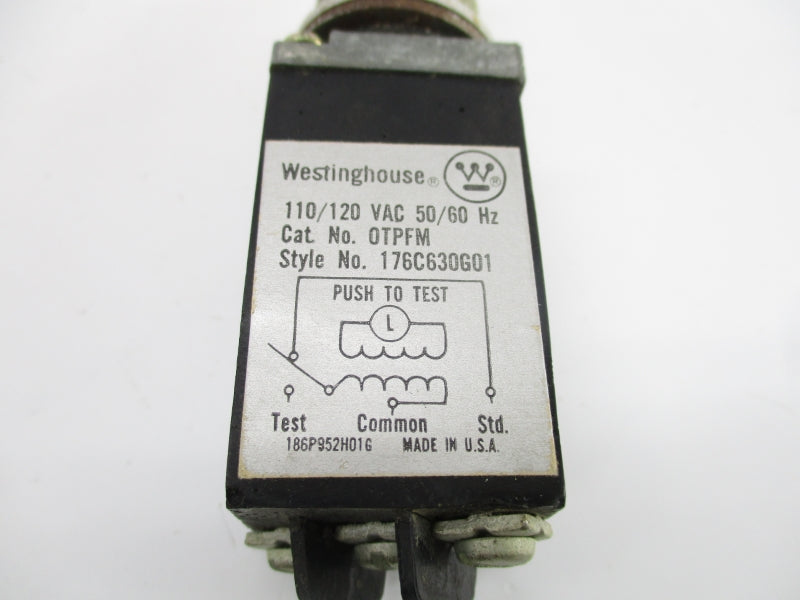 WESTINGHOUSE 176C630G01 OTPFM 110/120VAC UNMP