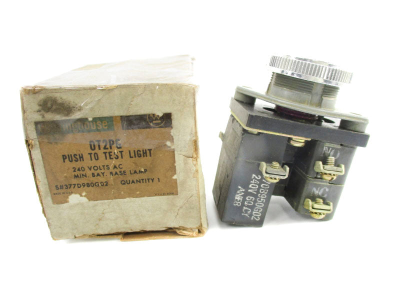 WESTINGHOUSE 377D980G02 OT2PG 240VAC (NO BULB) NSMP