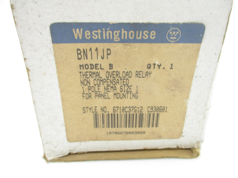 WESTINGHOUSE 6710C37G12 BN11JP 600VAC 30A NSMP