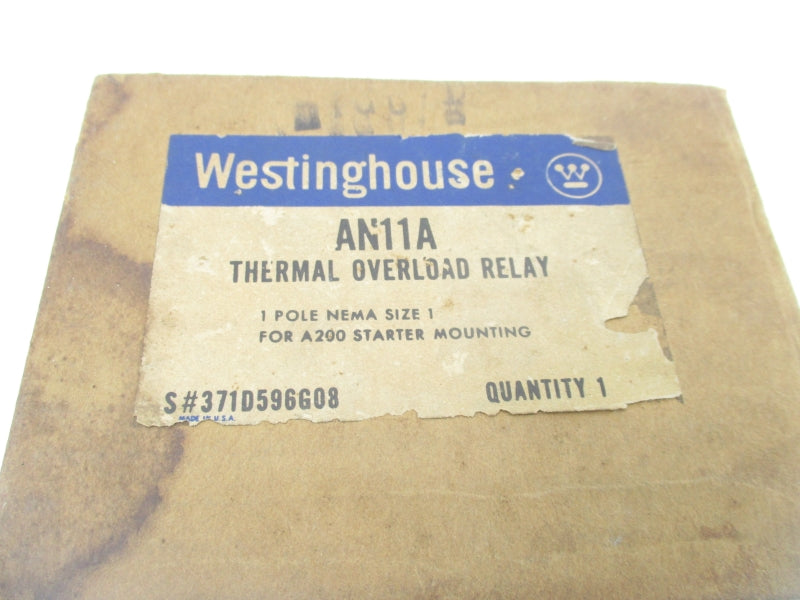 WESTINGHOUSE 371D596G08 AN11A 600VAC NSMP