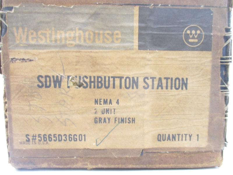 WESTINGHOUSE 5665D36G01 SDW 600VAC/DC NSMP