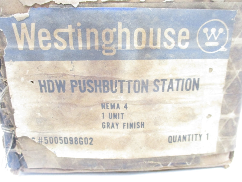 WESTINGHOUSE 5005D98G02 HDW 600VAC/DC NSMP