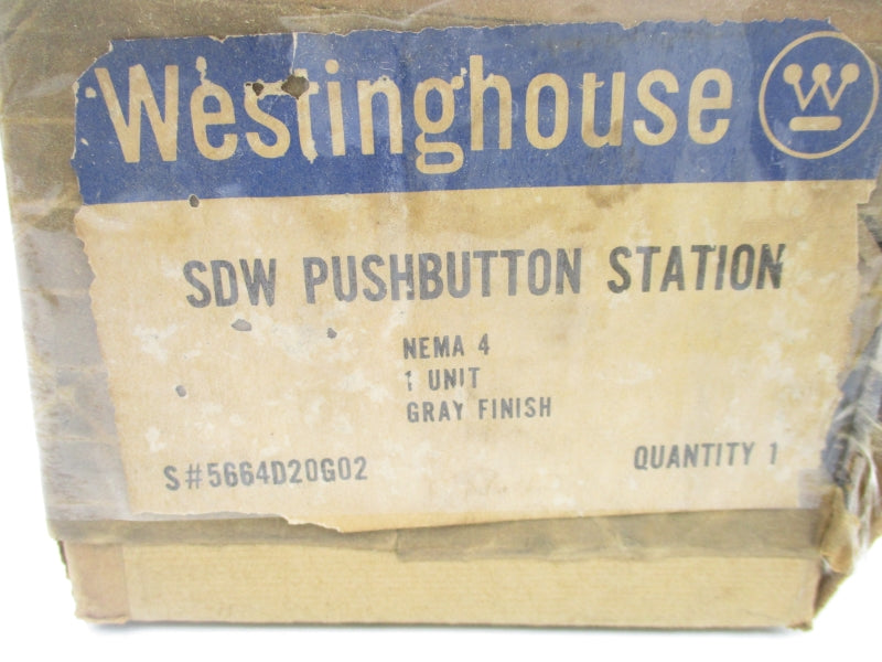 WESTINGHOUSE 5664D20G02 SDW 600VAC/DC NSMP