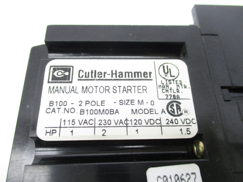 CUTLER HAMMER B100M0BA 240VDC NSNP