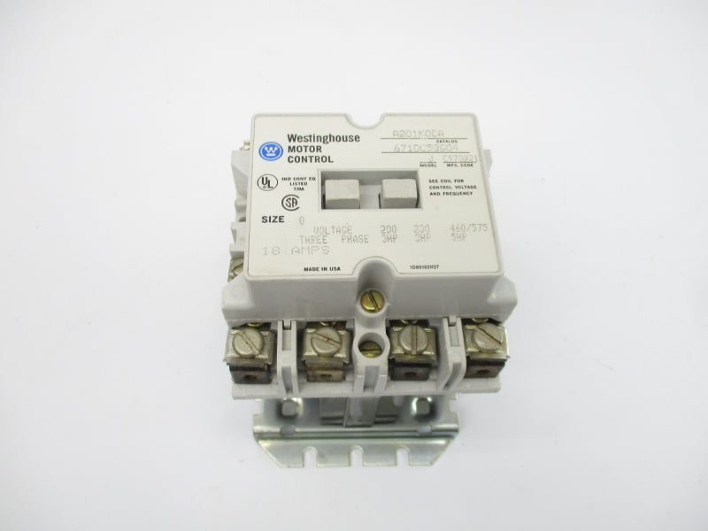 WESTINGHOUSE 6710C53G04 A201K0CA 110/120V 18A NSMP