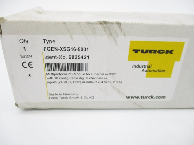 TURCK FGEN-XSG16-5001 6825421 18-30VDC 2.0A NSMP
