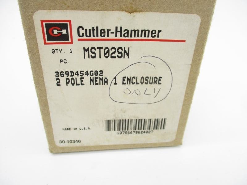 CUTLER HAMMER MST02SN 369D454G02 (AS PICTURED) NSMP