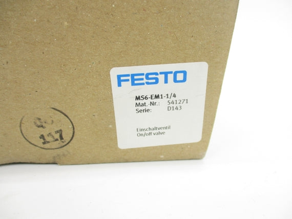 FESTO MS6-EM1-1/4 541271 SER. D143 NSMP