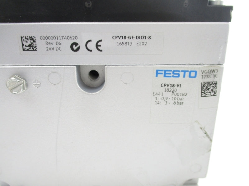 FESTO CPV18-VI 18220 SER. E441 24VDC (AS PICTURED) NSNP