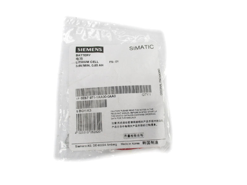 SIEMENS 6ES7971-1AA00-0AA0 3.6V 0.85A NSMP
