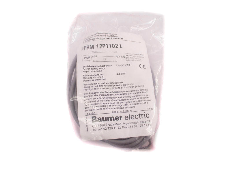 BAUMER ELECTRIC IFRM12P1702/L 12-30VDC NSMP