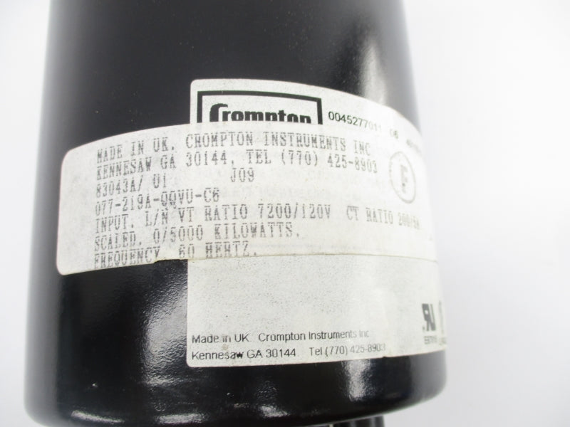 CROMPTON 077-219A-QQVU-C6 120V 0-5000 NSNP