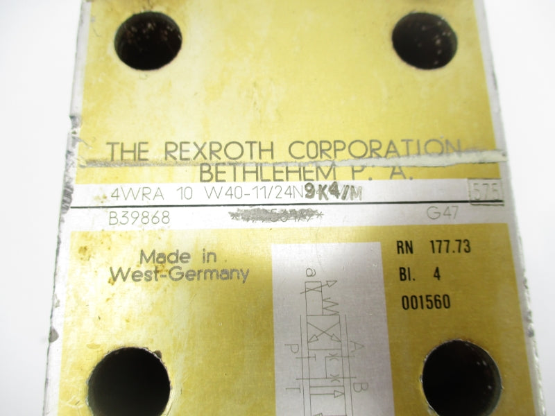 REXROTH 4WRA10W40-11/24N9K4/M UNMP