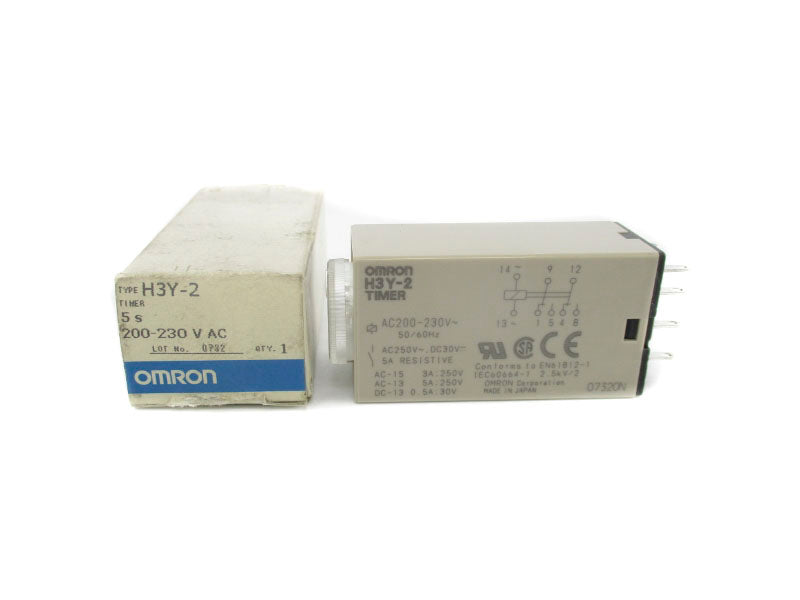 OMRON H3Y-2 200-230VAC 5A 0-5S NSMP