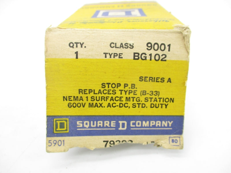 SQUARE D 9001BG102 SER. A 600VAC/DC NSMP