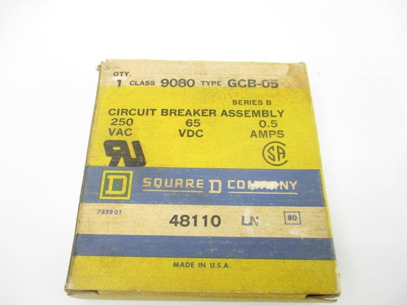 SQUARE D 9080GCB05 SER. B 250VAC 0.5A NSMP