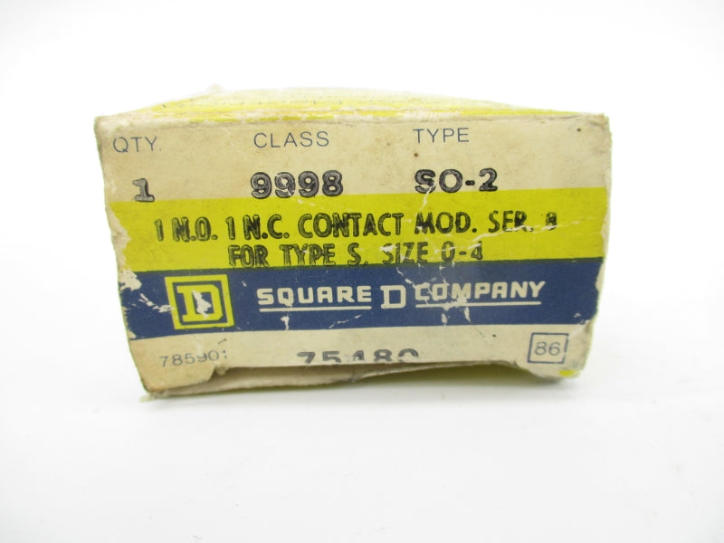 SQUARE D 9998SO2 SER. B 600VAC NSMP