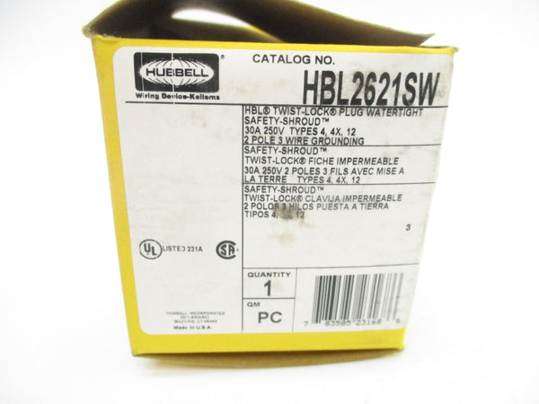HUBBELL HBL2621SW 250V 30A NSMP