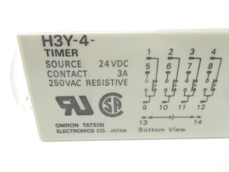 OMRON H3Y-4 24VDC 3A 0-3M UNMP