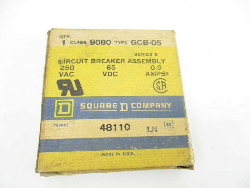 SQUARE D 9080GCB05 SER. B 250VAC 0.5A NSMP