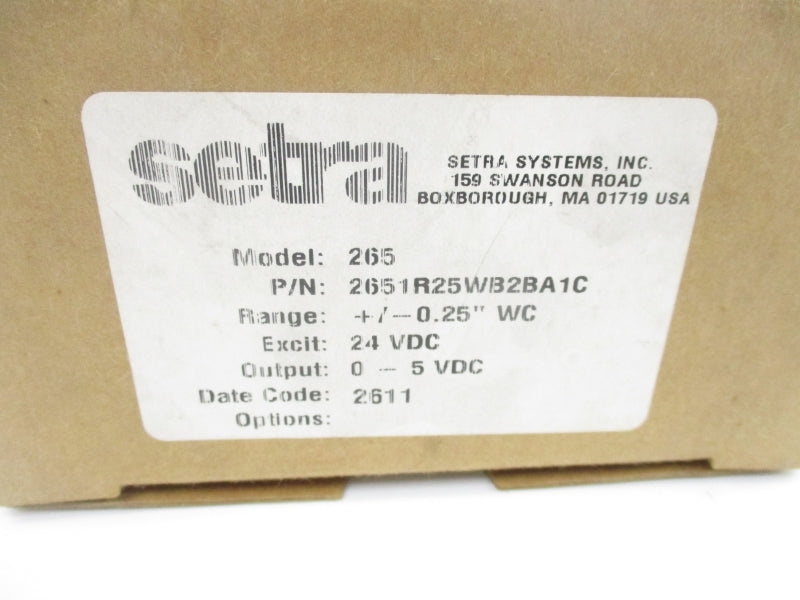 SETRA 2651R25WB2BA1C 265 24VDC NSMP