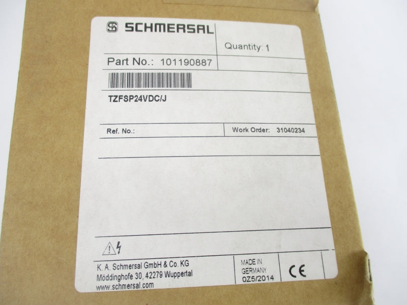 SCHMERSAL TZFSP24VDC/J 101190887 24VDC 8A NSMP
