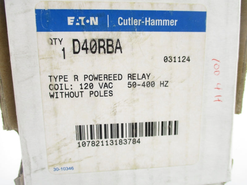 EATON D40RBA SER. A2 120VAC NSMP