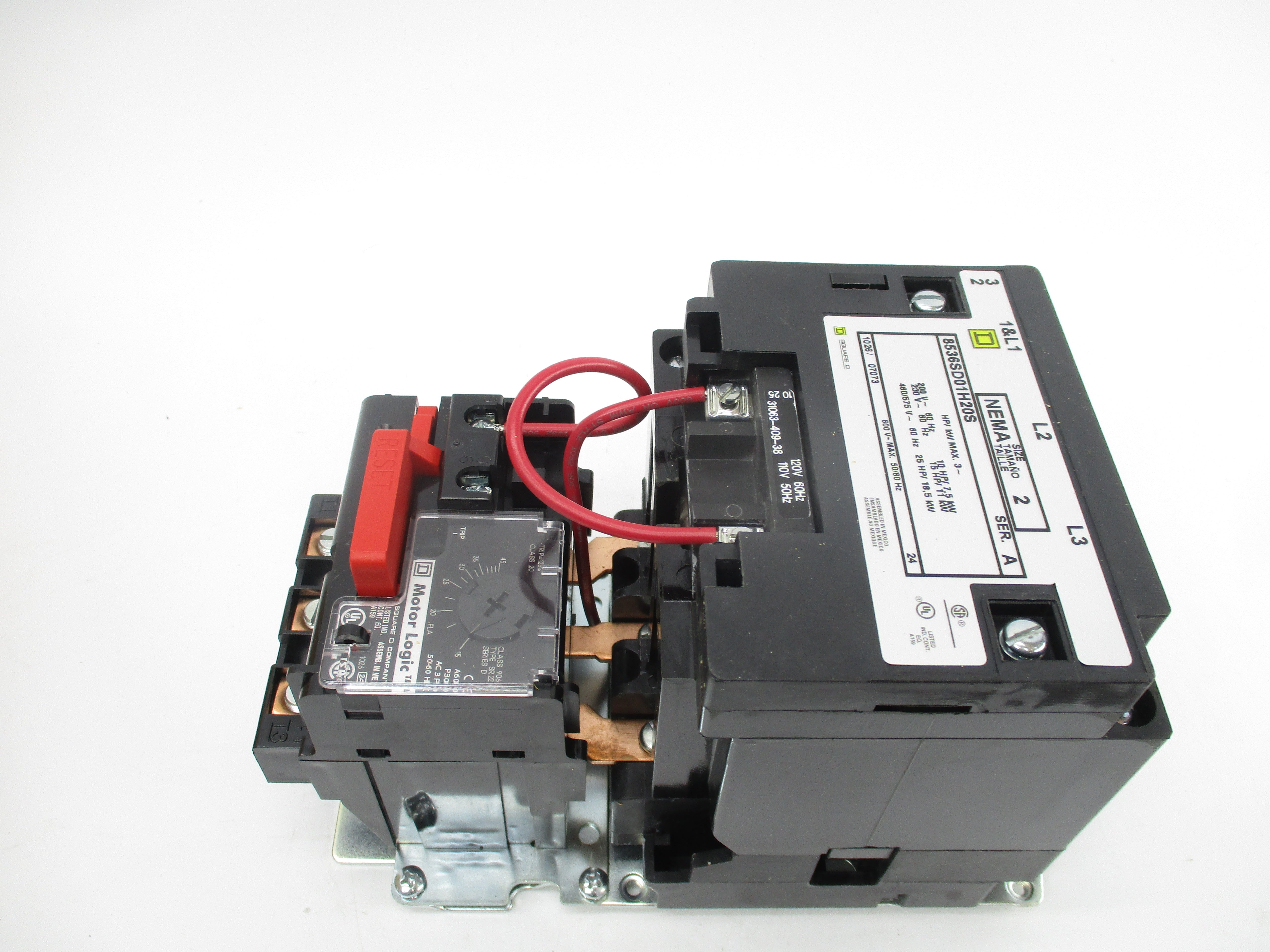 SQUARE D 8536SDO1V02H20S SER. A 110/120V 45A NSMP