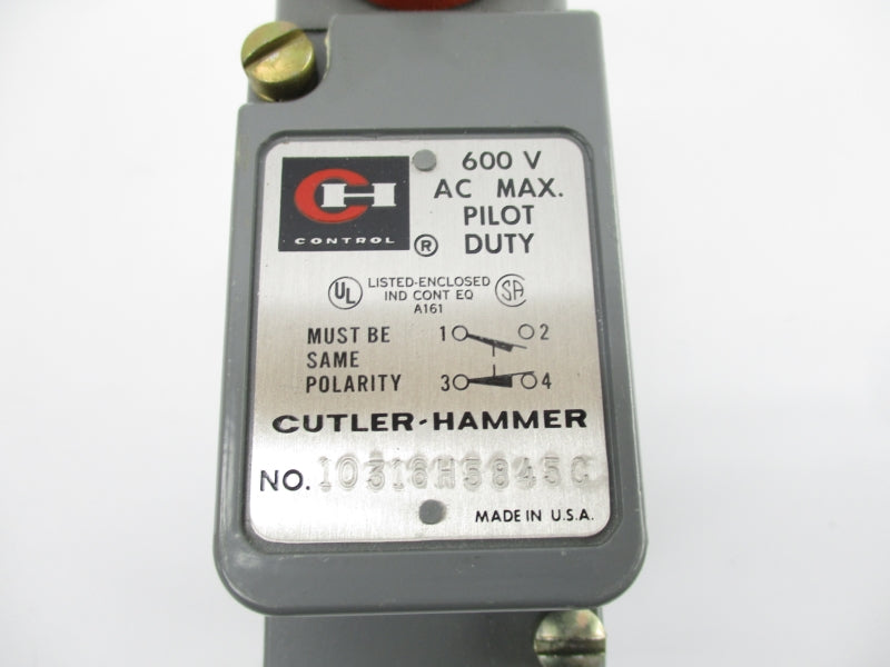 CUTLER HAMMER 10316H5845C 600VAC NSNP