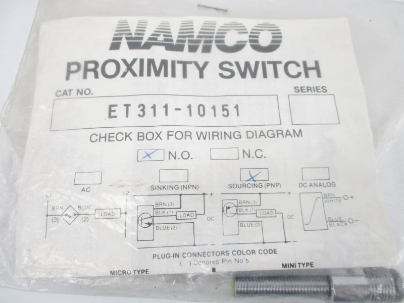 NAMCO ET311-10151 NSMP
