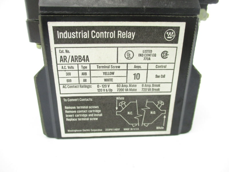 WESTINGHOUSE AR/ARB4A 110/120V 10A NSNP