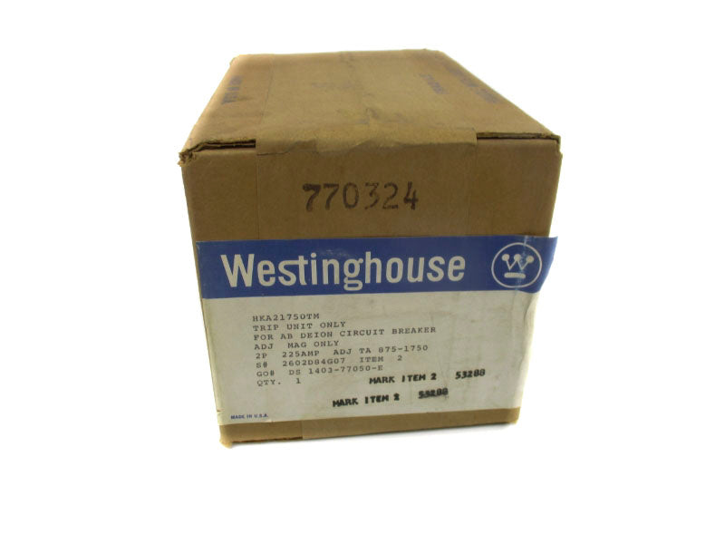 WESTINGHOUSE HKA21750TM 2602D84G07 225A NSMP