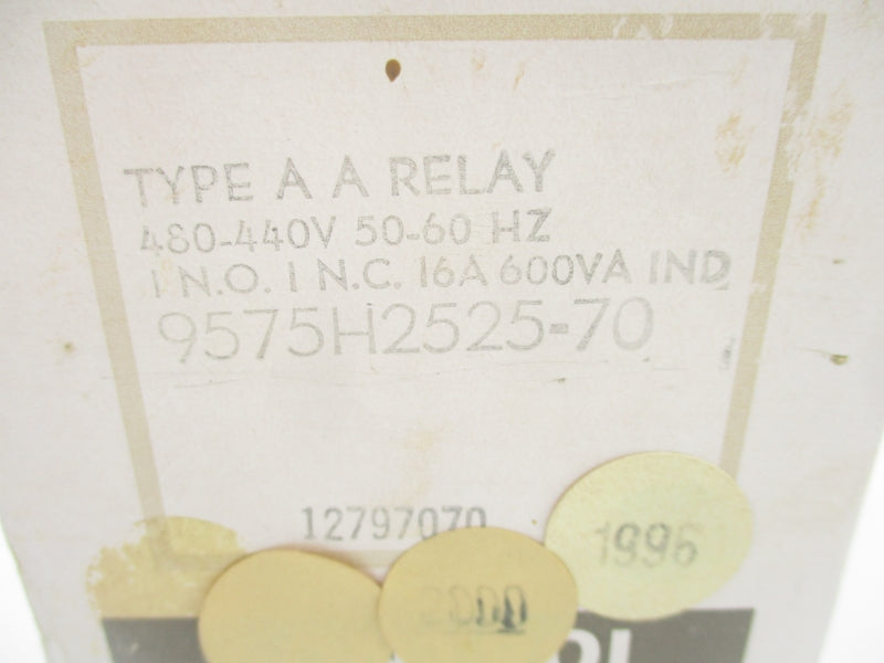 CUTLER HAMMER 9575H2525-70 440-480V 10A NSMP