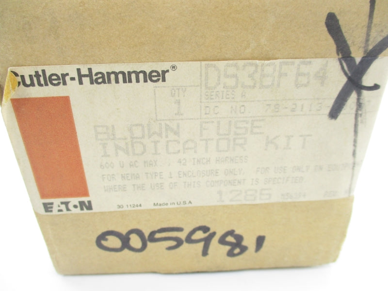 CUTLER HAMMER DS3BF64 SER. A NSMP