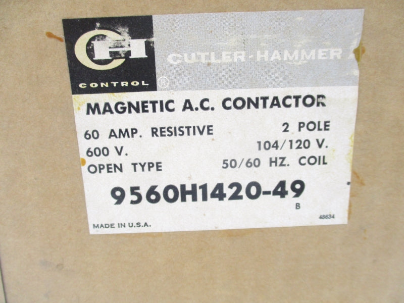 CUTLER HAMMER 9560H1420-49 104-120V 60A NSMP