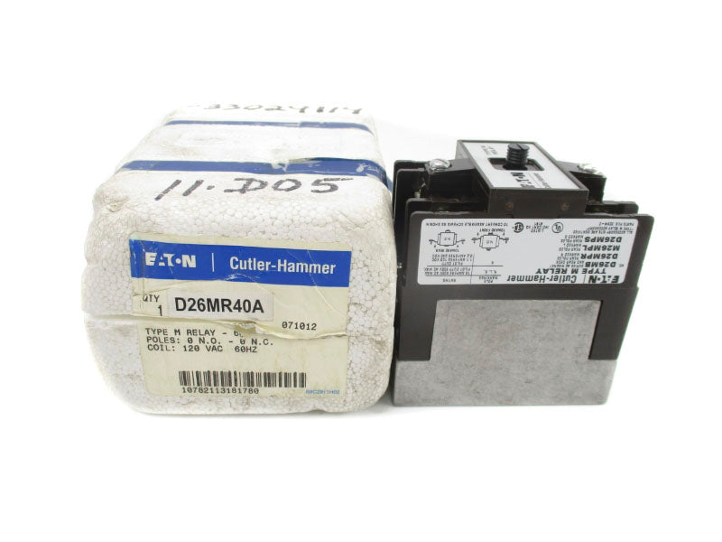 CUTLER HAMMER D26MR40A 110/120VAC 10A NSMP