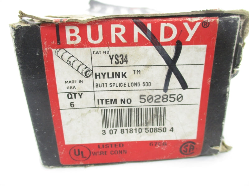 BURNDY YS34 (PKG OF 6) NSMP