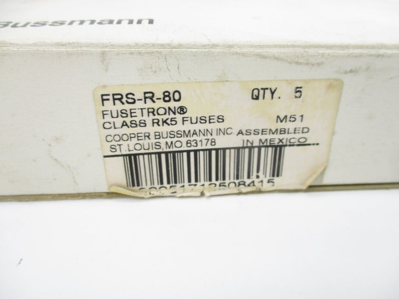 BUSSMANN FRS-R-80 600VAC 80A (BLACK) (PKG OF 5) NSNP