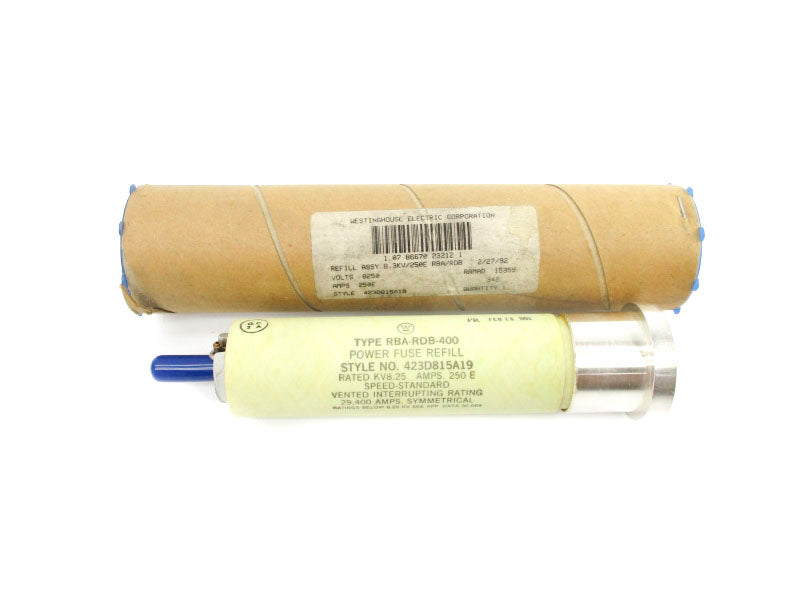 WESTINGHOUSE RBA-RDB-400 423D815A19 8250V 250EA NSMP