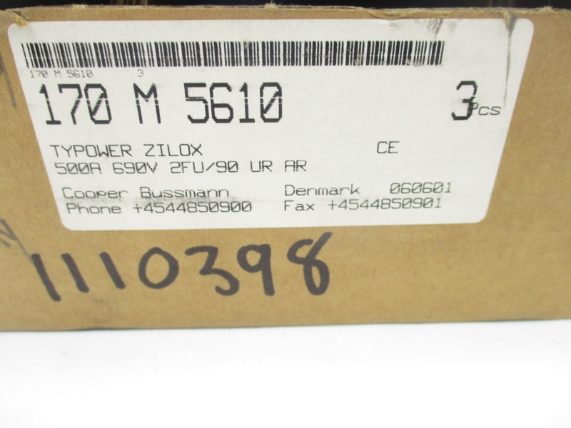 BUSSMANN 170M5610 700V 500A (PKG OF 3) NSMP