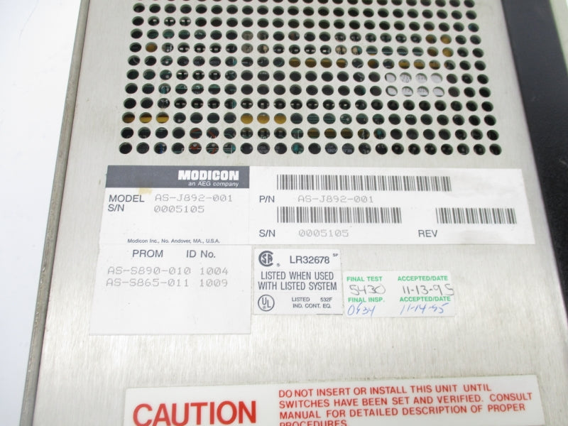 MODICON AS-J892-001 UNMP